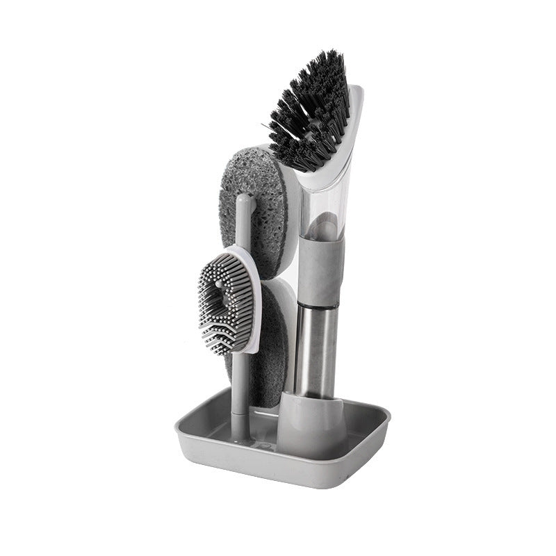 New Multifunctional Dish Brush Household Kitchen Oily Sponge Long Handle Cleaning Brush - My Cozy Home