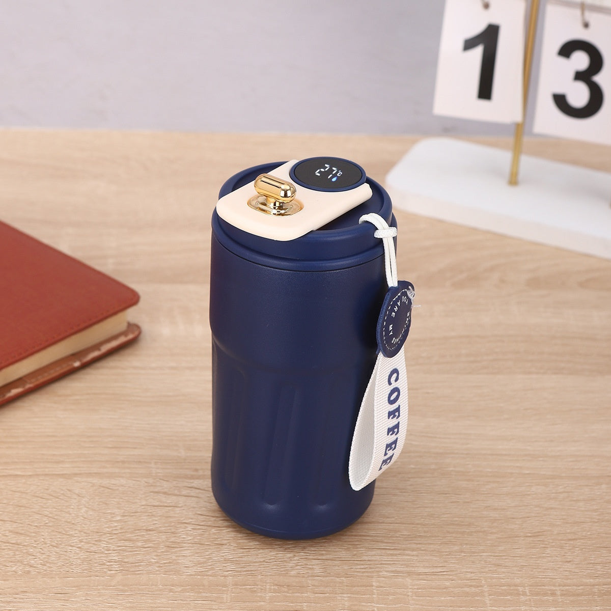 Smart Digital Thermal Bottle Portable Coffee Mug Stainless Steel Water Bottle In-Car Insulated Cup Keep Cold Vacuum Flasks 450ml - My Cozy Home