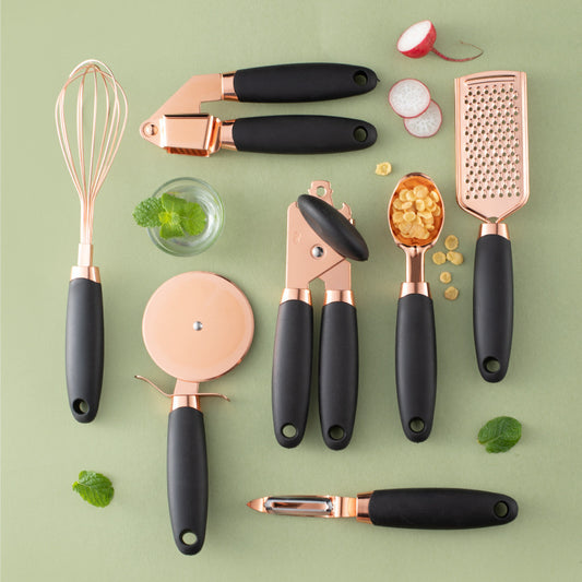 Elegant Rose Gold Kitchen Tool Set - My Cozy Home
